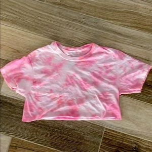 Light TyeDye Crop top! Small